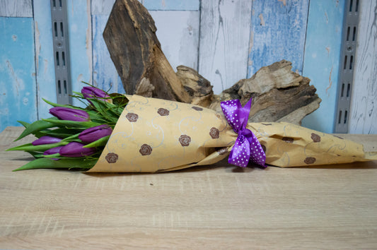 Buchet din 7 lalele mov